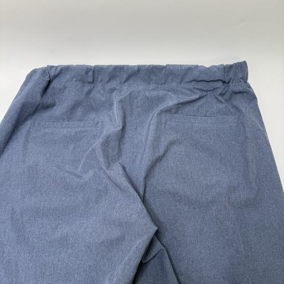 Albion Jetsetter Joggers Chambray Pants Women M Light Blue Nylon Spandex Zippers - Picture 6 of 8